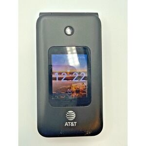 AT&T Cingular Flex U102AA 4G LTE Classic Smart Flip Phone - Black - Works Great